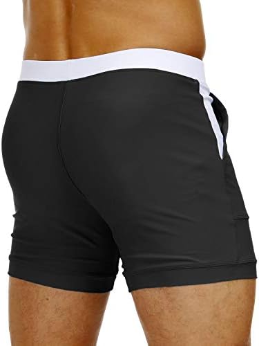 MAGNIVIT Men's Solid Long Swim Trunks - Image 3