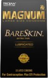 TROJAN Magnum Bareskin Large Condoms – 10 Count