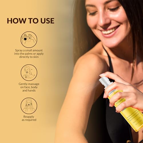 MAJESTIC PURE Vitamin E Body Oil Mist, 6.8 Fl Oz - Image 4