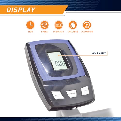 MARCY Stationary Exercise Bicycle with 8 Resistance Levels - Image 3