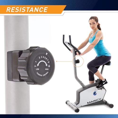 MARCY Stationary Exercise Bicycle with 8 Resistance Levels - Image 5