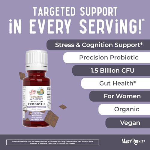 MaryRuth Organics Stress & Cognition Probiotic Drops (Chocolate) - Image 4