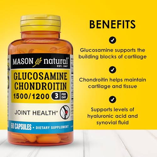 MASON NATURAL Glucosamine Chondroitin 1500/1200 With Vitamin C, 60 Capsules - Image 3
