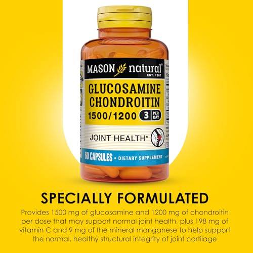 MASON NATURAL Glucosamine Chondroitin 1500/1200 With Vitamin C, 60 Capsules - Image 5