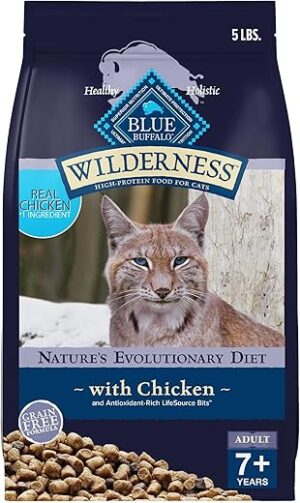 Blue Buffalo Mature Cat High-Protein Grain-Free Chicken Food
