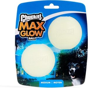 Chuckit! Max Glow Ball Dog Toy, Medium