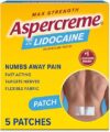 Aspercreme Max Strength Lidocaine Pain Relief Patch