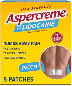 Aspercreme Max Strength Lidocaine Pain Relief Patch