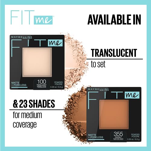 MAYBELLINE Fit Me Matte + Poreless Powder, Natural Beige - Image 3