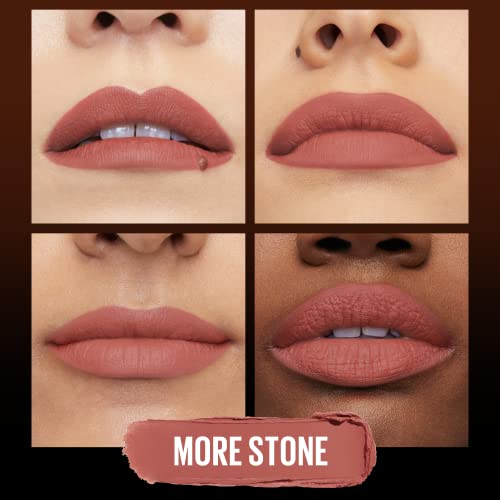 MAYBELLINE Ultimatte Matte Lipstick, More Stone, Rosey Mauve - Image 3