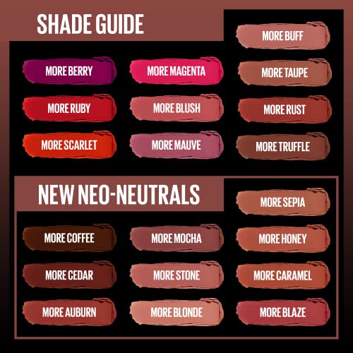 MAYBELLINE Ultimatte Matte Lipstick, More Stone, Rosey Mauve - Image 5