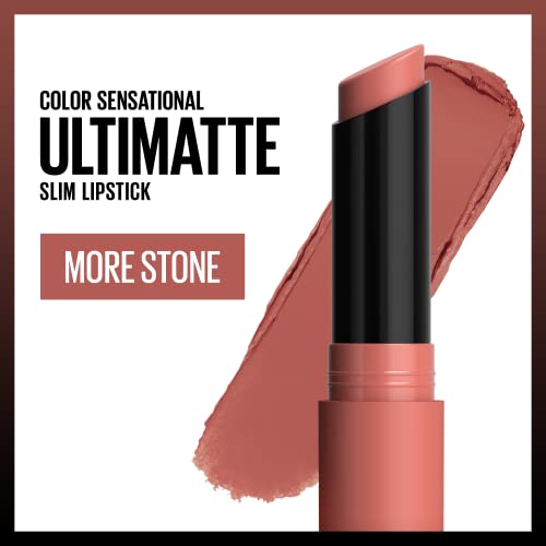 MAYBELLINE Ultimatte Matte Lipstick, More Stone, Rosey Mauve - Image 2