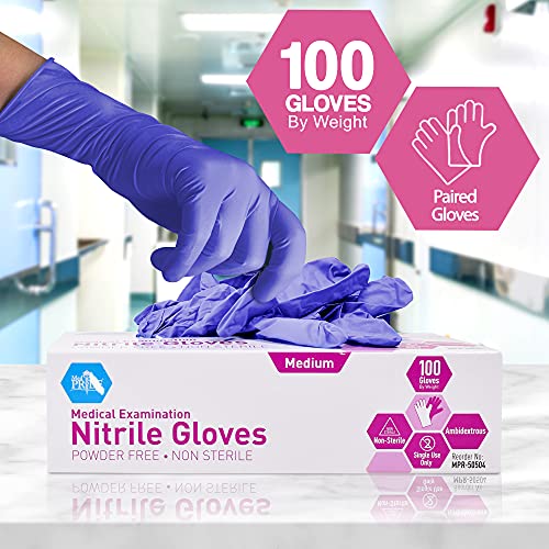 MED PRIDE Powder-Free Nitrile Exam Gloves, Medium - Image 4