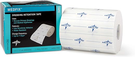 Medline MedFix Dressing Retention Tape, 4" x 11 yd