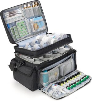 XHGWJSX Medicine Organizer With Adjustable Divider