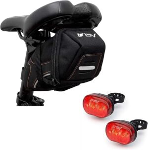 BV Medium Bike Seat Bag With Tail Light
