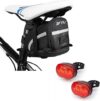 BV Medium Bike Seat Bag With Tail Light