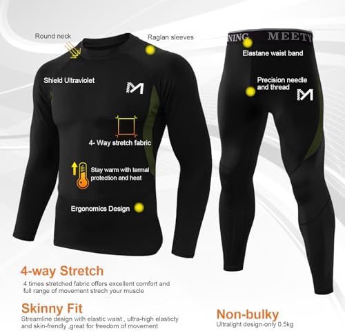 MEETYOO Men's Thermal Underwear Base Layer - Image 2