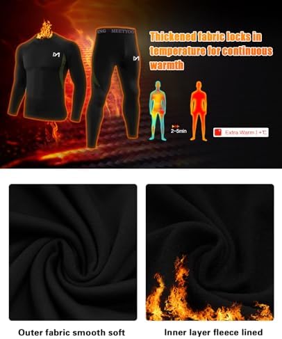 MEETYOO Men's Thermal Underwear Base Layer - Image 3