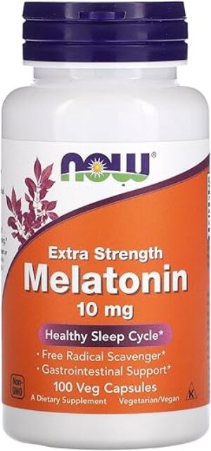 NOW Foods Melatonin Extra Strength 10 Mg Capsules