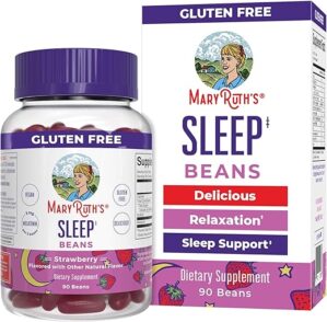 MaryRuth Organics Melatonin Vita-Beans Sleep Support, Vegan