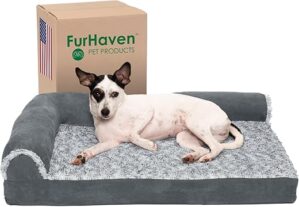 Furhaven Memory Foam Dog Bed With Bolsters