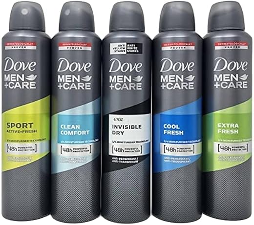 Dove Men + Care Antiperspirant Spray Set, 5 Count