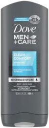 DOVE MEN + CARE Men Care Body & Face Wash, Clean Comfort