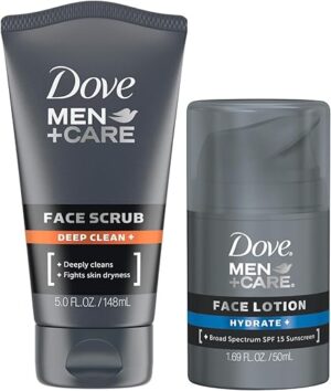 Dove Men’s Face Lotion & Scrub Set