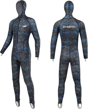 DIVESTAR Men Women Scuba Rash Guard Wetsuit