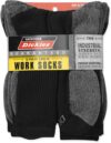 Dickies Men’s 5-Pair Crew Work Socks