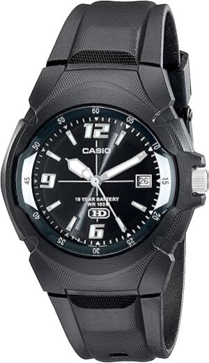 Casio Men’s Analog Watch, Black, 100M Water Resistance