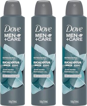 Dove Men’s Antiperspirant Spray, Eucalyptus + Birch