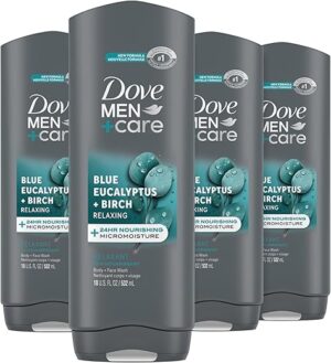 DOVE MEN + CARE Men’s Body Wash Blue Eucalyptus 4 Count