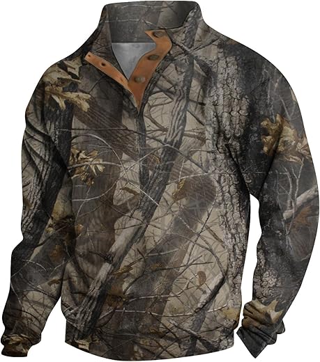 Generic Men's Camo Performance Pullover Sportswear