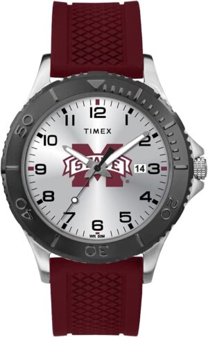 Timex Men's Collegiate Gamer 42mm Watch – Mississippi State Bulldogs