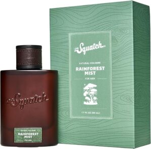 Dr. Squatch Men’s Cologne Rainforest Mist – Eucalyptus, Bergamot, Cedarwood