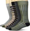 Amazon Essentials Men’s Comfortable Patterned Dress Socks, 5 Pairs