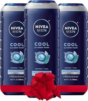 Nivea Men Men’s Cool Body Wash, 3 Pack