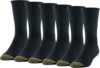 GOLDTOE Men’s Cotton Blend Crew Socks, 6-Pairs
