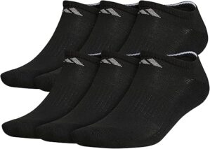 adidas Men’s Cushioned No Show Socks (6 Pairs)