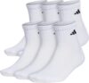 adidas Men’s Cushioned Quarter Socks (6 Pairs)