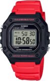 Casio Men’s Digital Watch Black/Red W218H