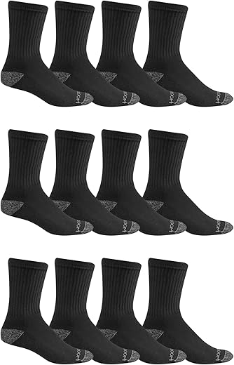 Fruit of the Loom Men's Dual Defense Crew Socks