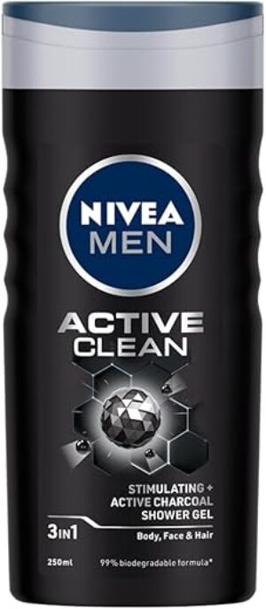 Nivea Men Men’s Hair, Face & Body Wash, 250ml