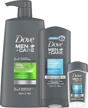 DOVE MEN + CARE Men’s Hair + Skin Care Regimen Set