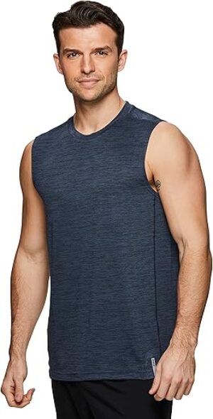 RBX Men’s Heathered Workout Muscle Tee S.19