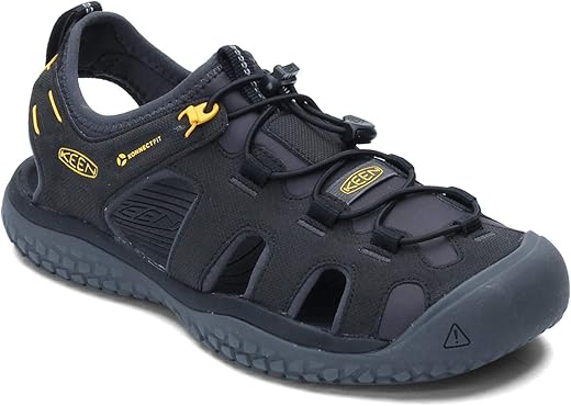KEEN Utility Men's High Performance Water Shoe, Black/Gold