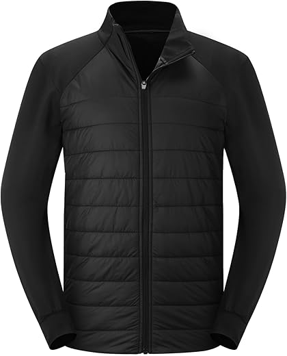 BALEAF Men's Insulated Thermal Hybrid Jacket