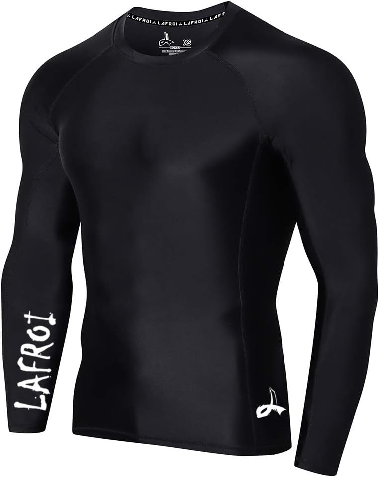 LAFROI Men's Long Sleeve UPF 50+ Compression Rash Guard-CLYYB